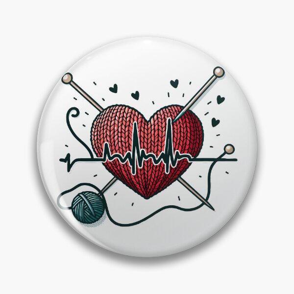 Item preview, Knitting Heartbeat Sewing Lovers designed and sold by Stick-Artistry.