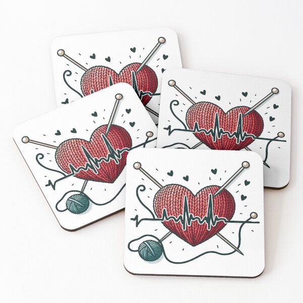 Item preview, Knitting Heartbeat Sewing Lovers designed and sold by Stick-Artistry.