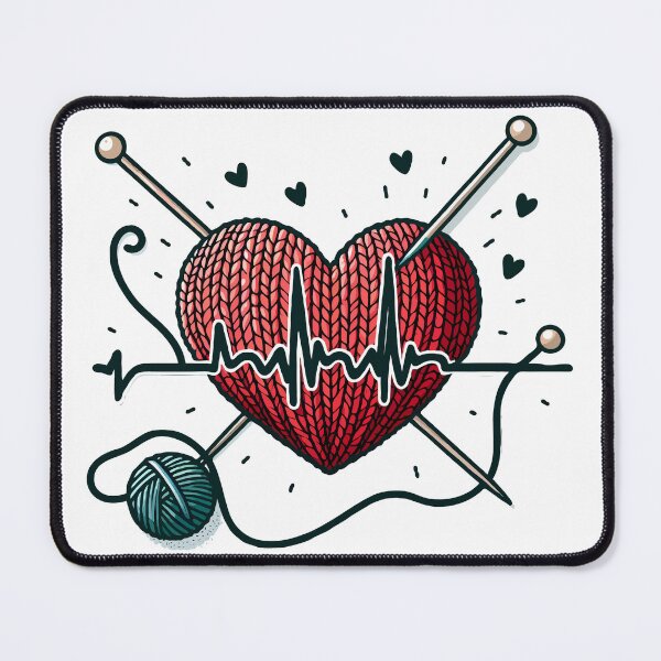 Item preview, Knitting Heartbeat Sewing Lovers designed and sold by Stick-Artistry.