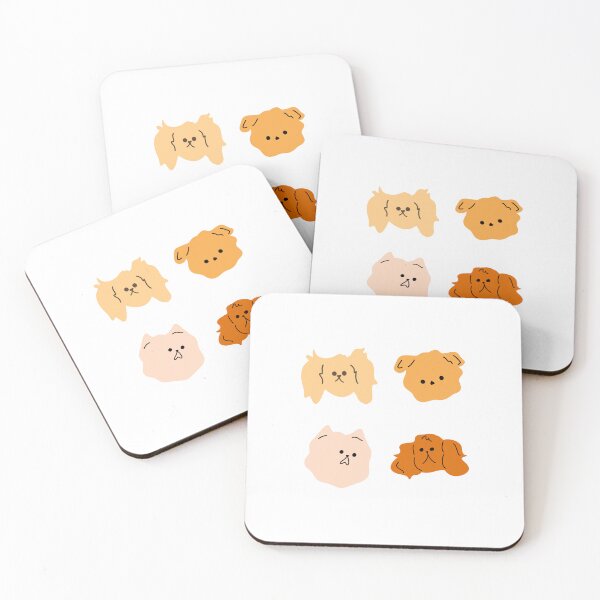 Item preview, Cute Dog Breeds Illustration | Adorable Dog Faces designed and sold by RM-Journey.