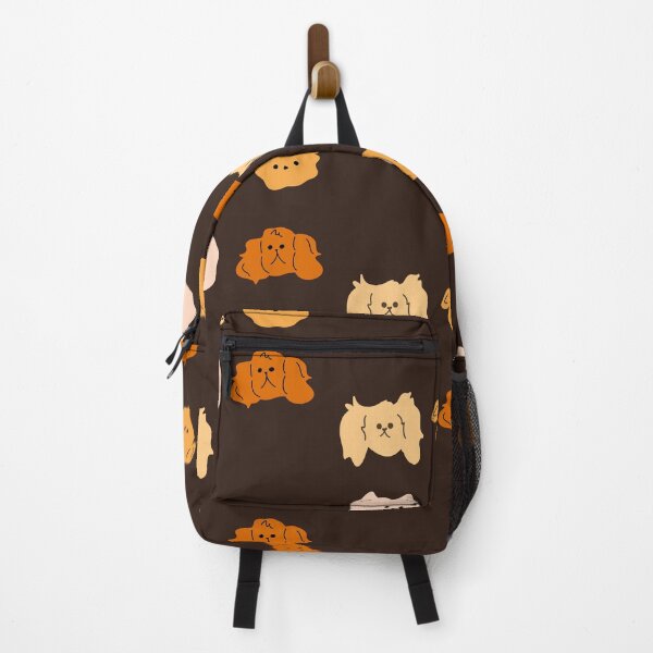 Item preview, Cute Dog Breeds Illustration | Adorable Dog Faces | Brown background designed and sold by RM-Journey.