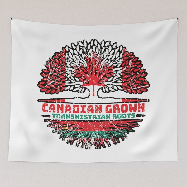 Item preview, Transnistria Transnistrian Canadian Canada Tree Roots Flag designed and sold by FlagX.