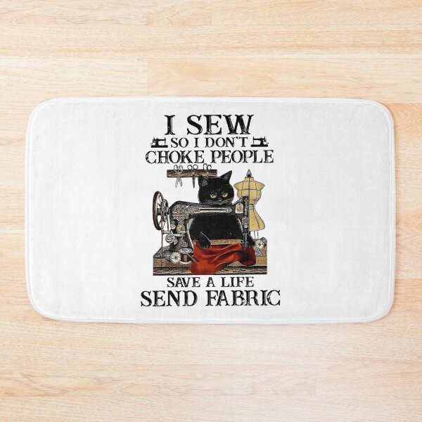 Item preview, I SEW SO I DON'T CHOKE PEOPLE designed and sold by quiltsncatitude.