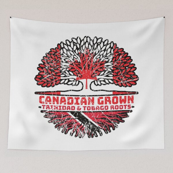 Item preview, Trinidad y Tobago Trinidad y Tobago Canadá Canadá Árbol Raíces Bandera designed and sold by FlagX.