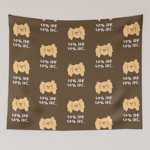 Item preview, 50% idk 50% idc. | Cute Dog Breed Illustration | Adorable Dog Faces designed and sold by RM-Journey.