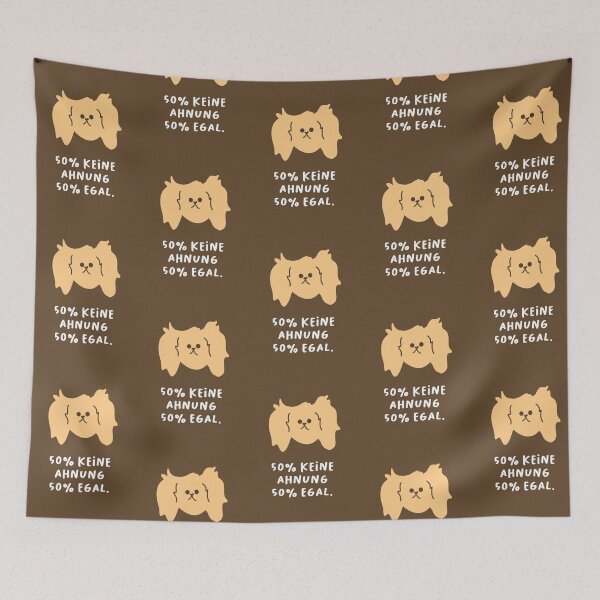 Item preview, 50% keine Ahnung, 50% egal | Cute Dog Breed Illustration | Adorable Dog Faces designed and sold by RM-Journey.