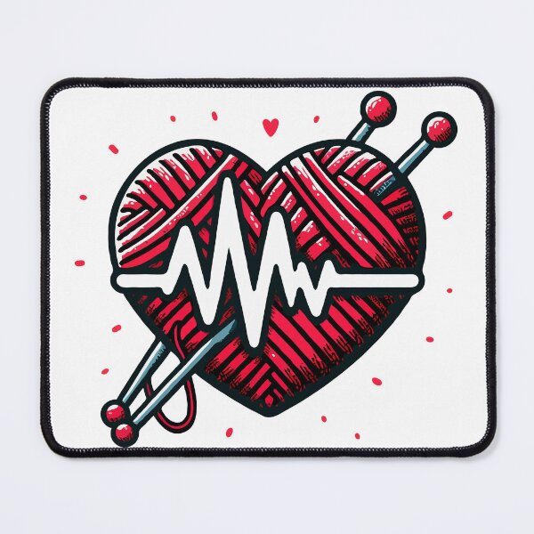 Item preview, Knitting Heartbeat Yarn Sewing Lovers designed and sold by Stick-Artistry.