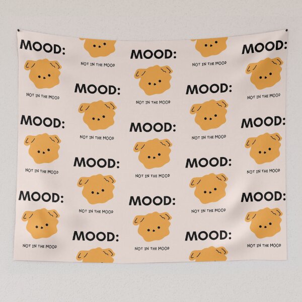 Item preview, Mood: Not in the Mood | Cute Dog Breed Illustration | Adorable Dog Faces designed and sold by RM-Journey.