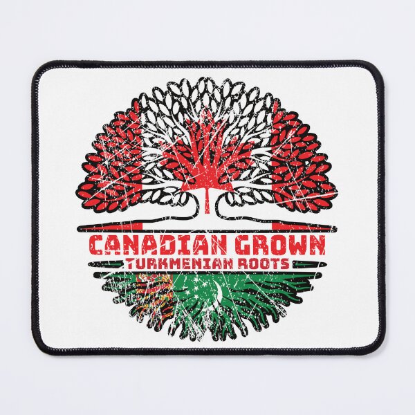 Item preview, Turkmenistan Turkmenian Canadian Canada Tree Roots Flag designed and sold by FlagX.