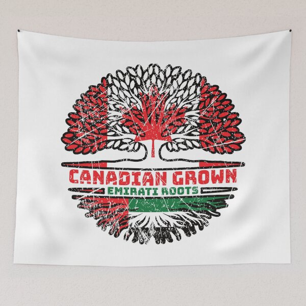 Item preview, United Arab Emirates Emirati Canadian Canada Tree Roots Flag designed and sold by FlagX.