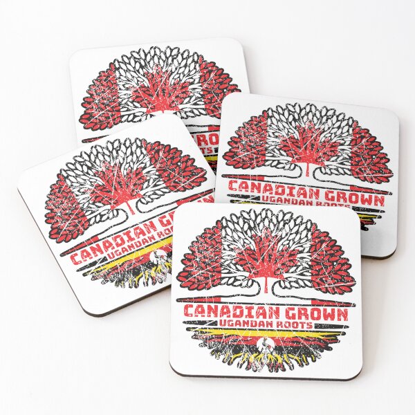 Item preview, Uganda Ugandan Canadian Canada Tree Roots Flag designed and sold by FlagX.
