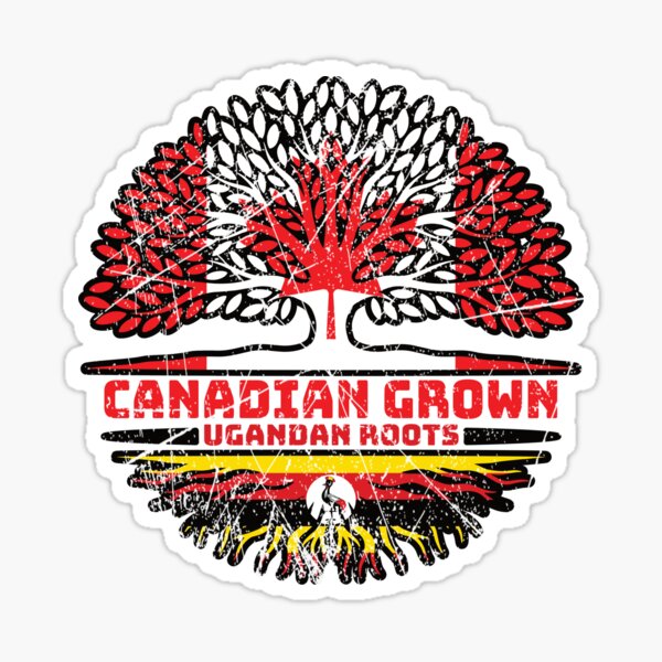 Item preview, Uganda Ugandan Canadian Canada Tree Roots Flag designed and sold by FlagX.