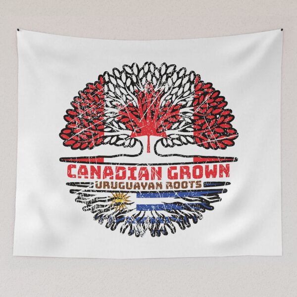 Item preview, Uruguay Uruguayan Canadian Canada Tree Roots Flag designed and sold by FlagX.