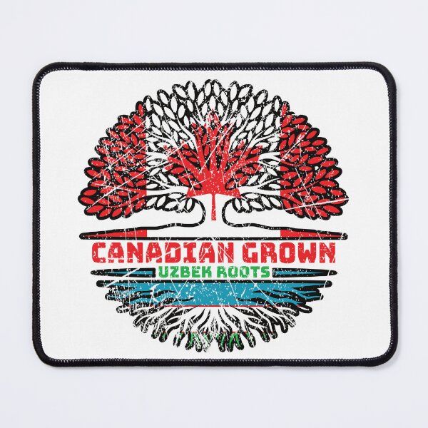 Item preview, Uzbekistan Uzbek Uzbeg Usbeg Canadian Canada Tree Roots Flag designed and sold by FlagX.