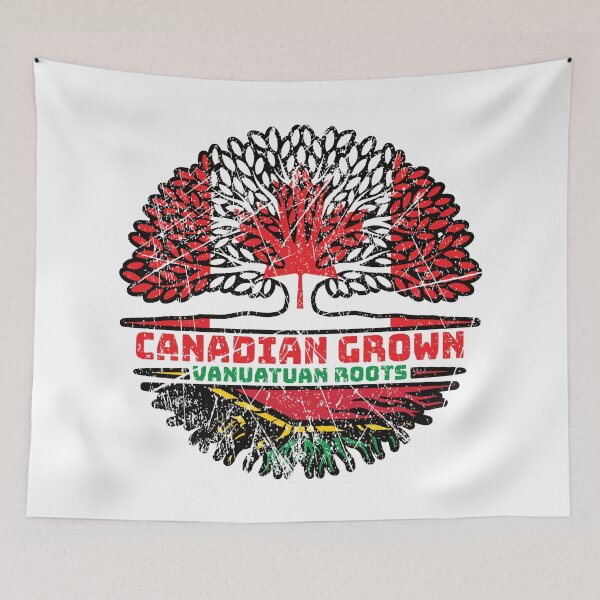 Item preview, Vanuatu Vanuatuan Vanuan Canadian Canada Tree Roots Flag designed and sold by FlagX.