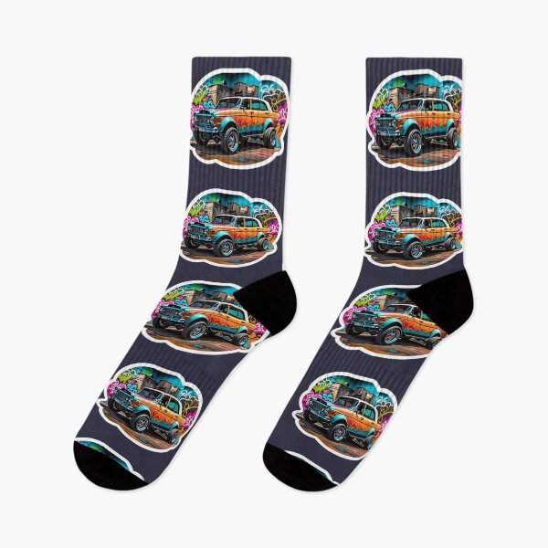 Artikelvorschau, Cool Graffiti Art Classic Vintage Car entworfen und verkauft von TheArtOfPat.