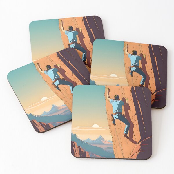 Item preview, Man during mountain climbing designed and sold by Vint-sport-age.
