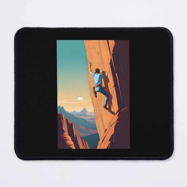 Item preview, Man during mountain climbing designed and sold by Vint-sport-age.