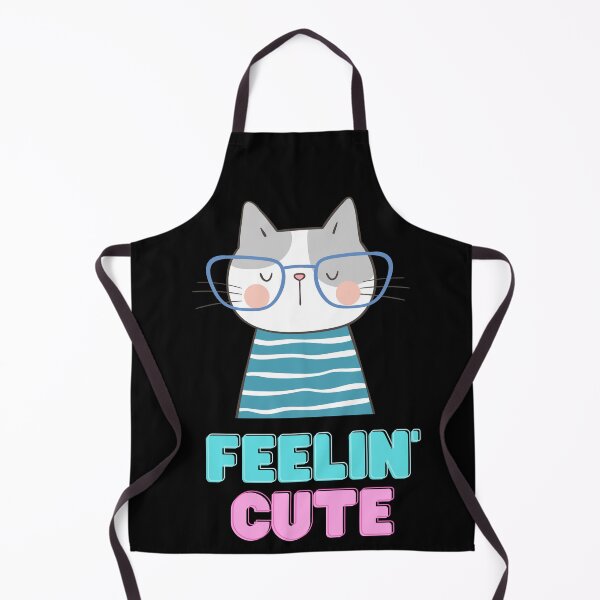Item preview, The cute cat is wearing glasses and a blouse designed and sold by mando24895.