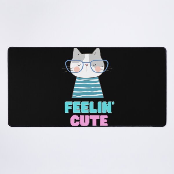 Item preview, The cute cat is wearing glasses and a blouse designed and sold by mando24895.