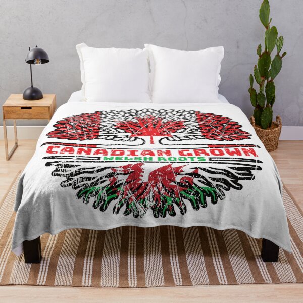 Item preview, Welsh Wales Canadian Canada Tree Roots Flag designed and sold by FlagX.