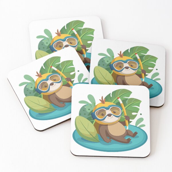 Item preview, Lazy River Lounger Miniature Sloth's Aquatic Retreat designed and sold by omerfdln34.