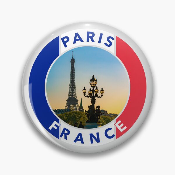 Item preview, Paris, France Round Emblem designed and sold by travelwitheric.