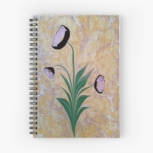 Item preview, Marbled / Painted Purple Ebru Flowers designed and sold by T Artist.