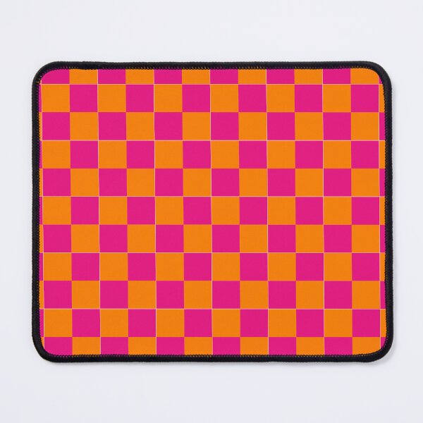 Item preview, Checkered Pink and Orange Classic Checkerboard Pattern - designed and sold by PurpleLoveStore.