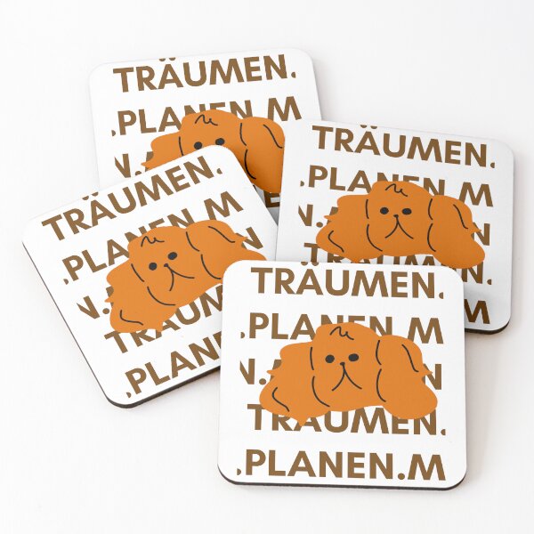 Item preview, TRÄUME. PLAN. TUE | Cute Dog Breed Illustration | Adorable Dog Faces designed and sold by RM-Journey.