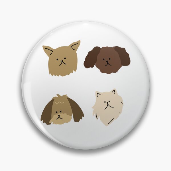 Item preview, Illustration Set with 4 Dog Breeds - Cartoon Style designed and sold by RM-Journey.