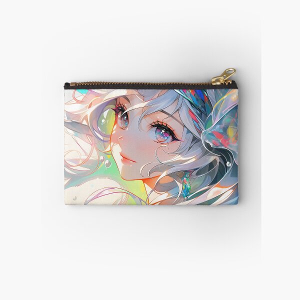 Item preview, Whimsical Iridescent Spectrum Anime Girl designed and sold by bubblegoth.