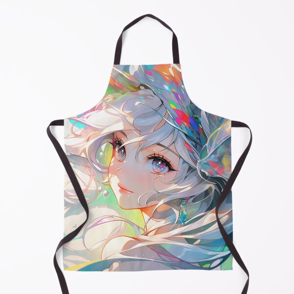 Item preview, Whimsical Iridescent Spectrum Anime Girl designed and sold by bubblegoth.