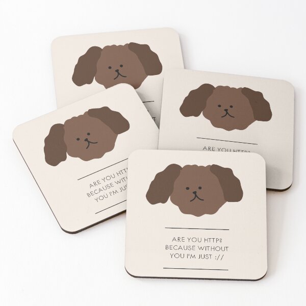 Item preview, Are you http? because without you i'm just :// | Cute Dog Cartoon Style designed and sold by RM-Journey.