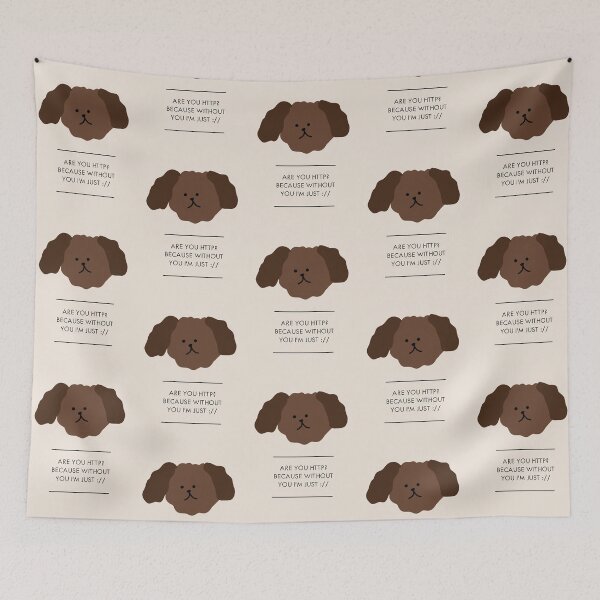 Item preview, Are you http? because without you i'm just :// | Cute Dog Cartoon Style designed and sold by RM-Journey.