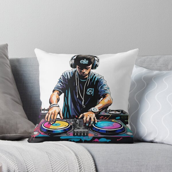 Item preview, DJ on turntables designed and sold by Jackton.