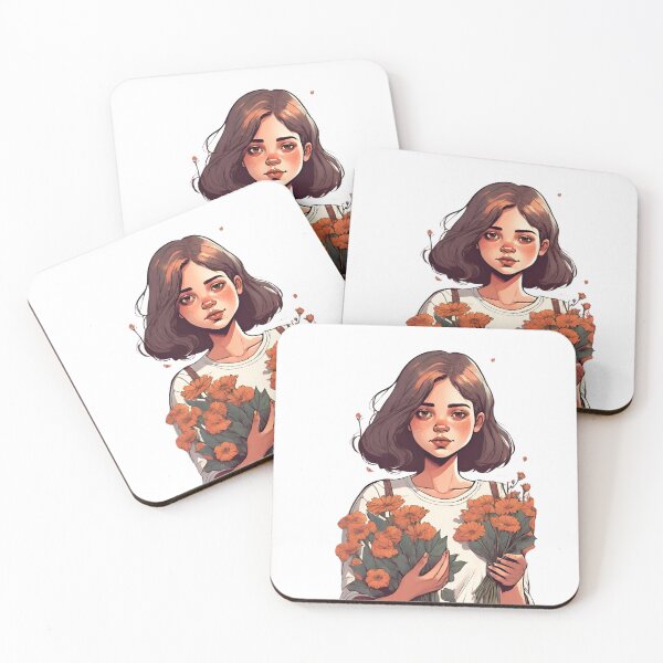 Item preview, Natural Beauty: Girl Holding Flowers designed and sold by Anyistore.