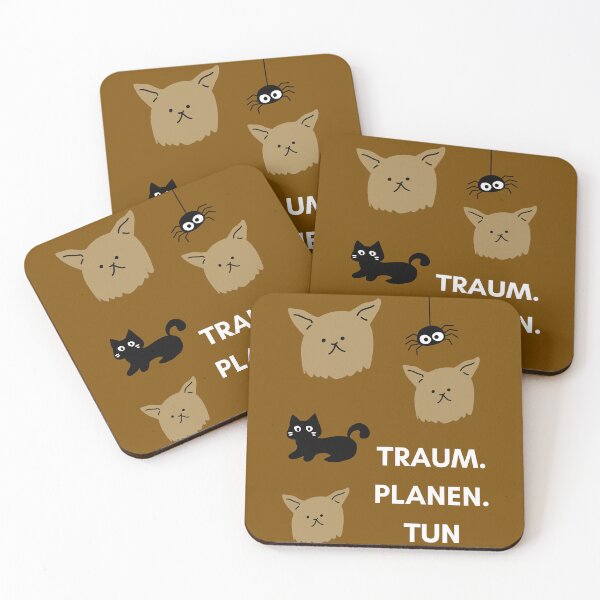Item preview, TRÄUME. PLAN. TUE | Cute Dog Cartoon Style designed and sold by RM-Journey.