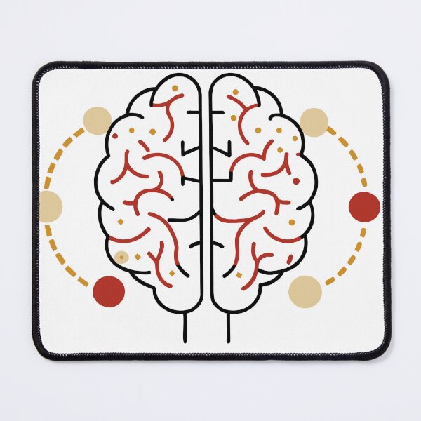 Item preview, A brain with ideas in motion designed and sold by Rosa Elena Albornoz Mendez.