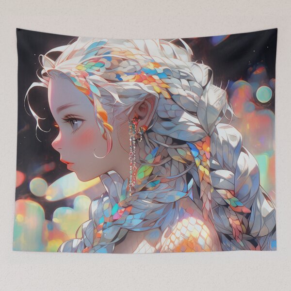 Item preview, Pastel Shimmer Scales Anime Girl designed and sold by bubblegoth.