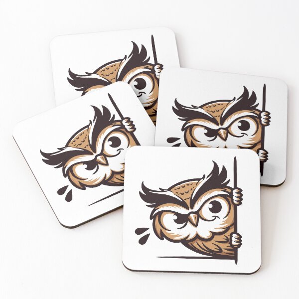 Item preview, Peek Owl: A Quirky Animal Illustration designed and sold by Designowner.