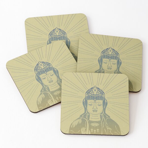 Item preview, Kuan Yin Sattva Minimal Edition - Gold + Rainbow Sunset designed and sold by Irene Estelle.