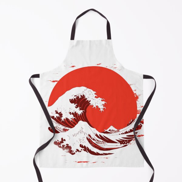 Item preview, The Great Wave off Kanagawa Red Sun Canvas - Japan designed and sold by Mephisto696.