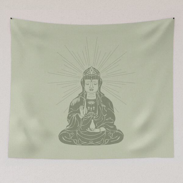 Item preview, Kuan Yin Sattva Minimal Edition - Tea + Sage designed and sold by Irene Estelle.