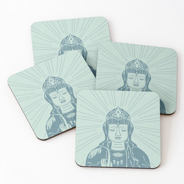 Item preview, Kuan Yin Sattva Minimal Edition - Mint + Peacock designed and sold by Irene Estelle.