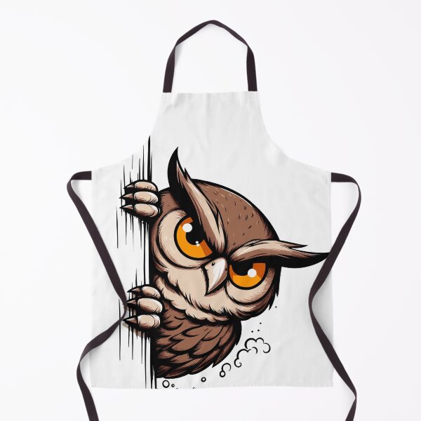 Item preview, Peek Night Owl - Whimsical Cartoon Art designed and sold by Designowner.