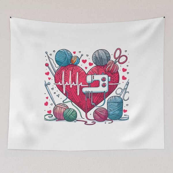 Item preview, Knitting Heartbeat designed and sold by Stick-Artistry.