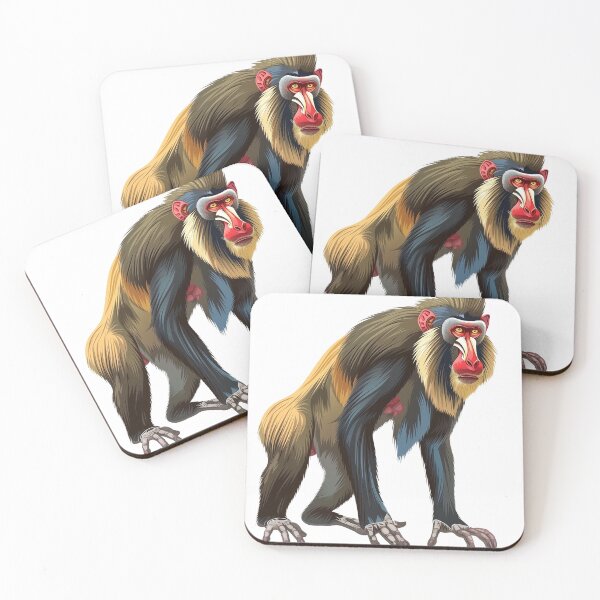 Item preview, Mandrill Portrait with Vivid Features designed and sold by NatureSyllabus.