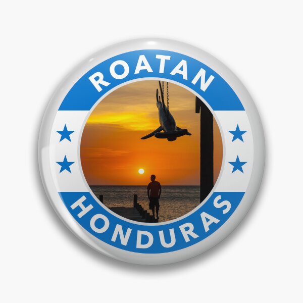 Item preview, Roatan, Honduras Round Emblem designed and sold by travelwitheric.