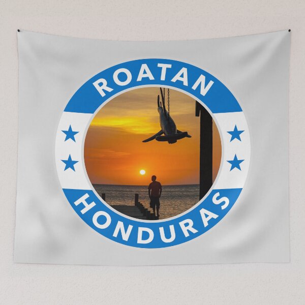 Item preview, Roatan, Honduras Round Emblem designed and sold by travelwitheric.